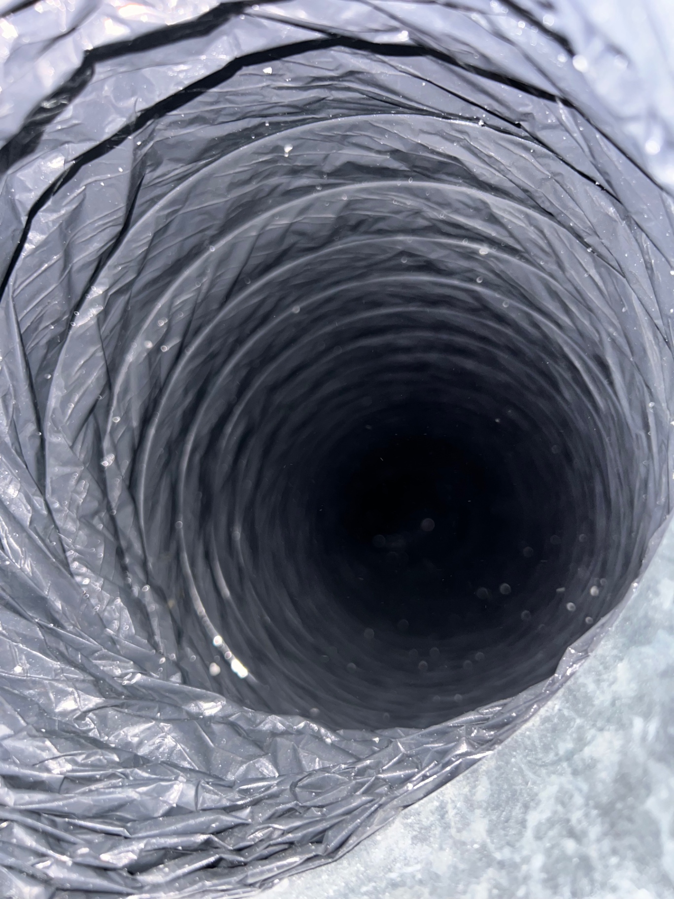 Air duct after cleaning