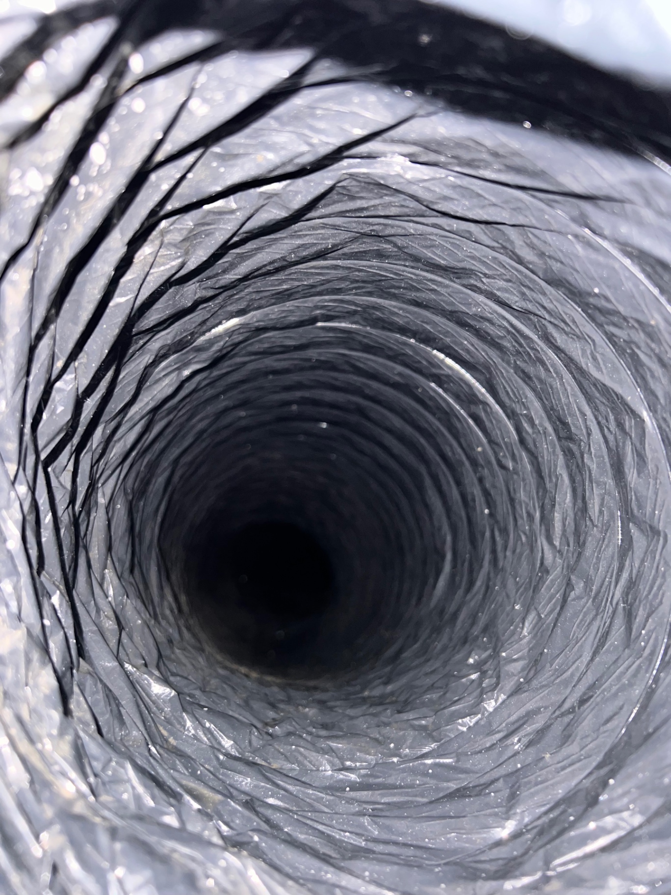 Air duct after cleaning