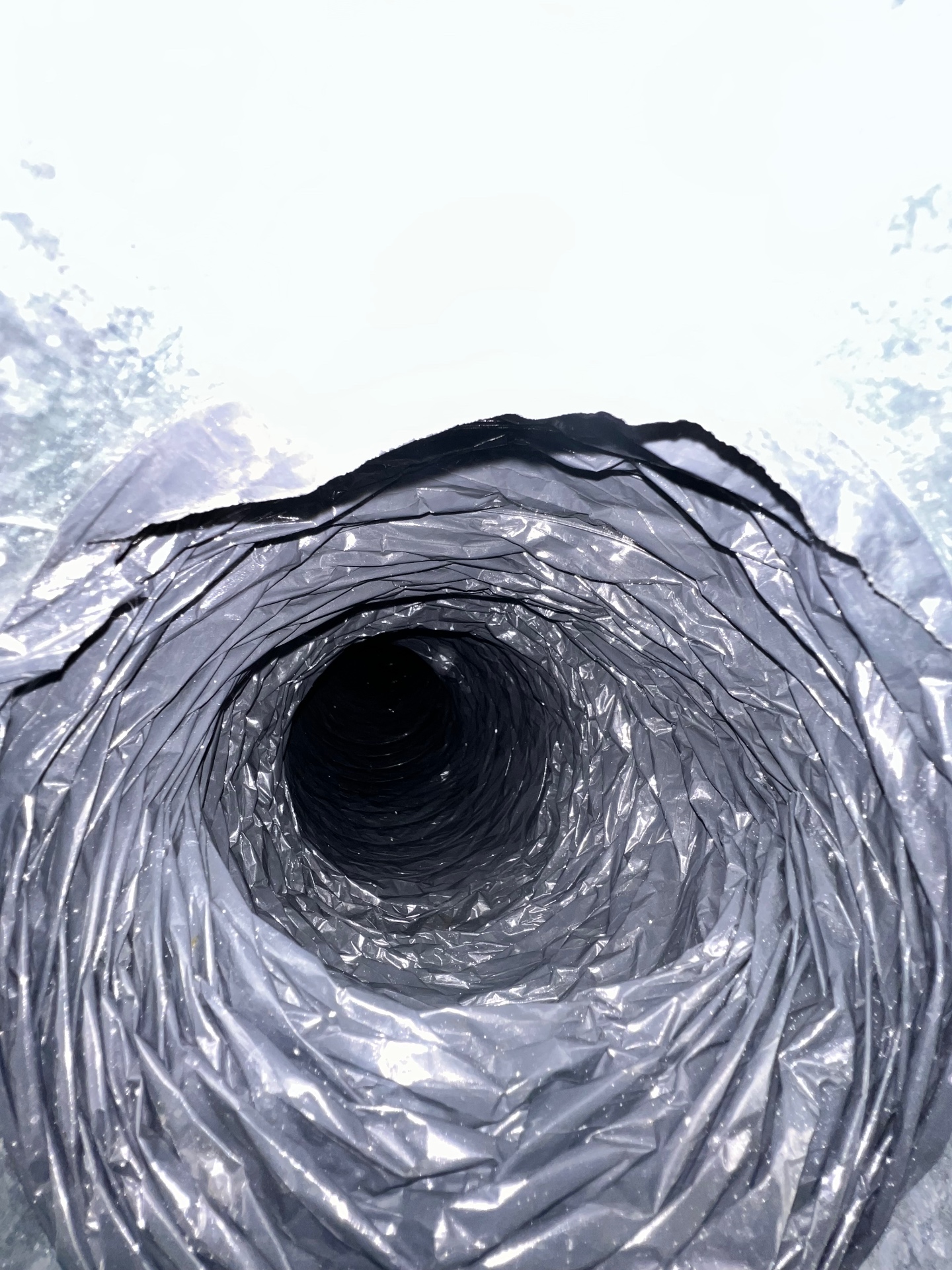 Air duct after cleaning